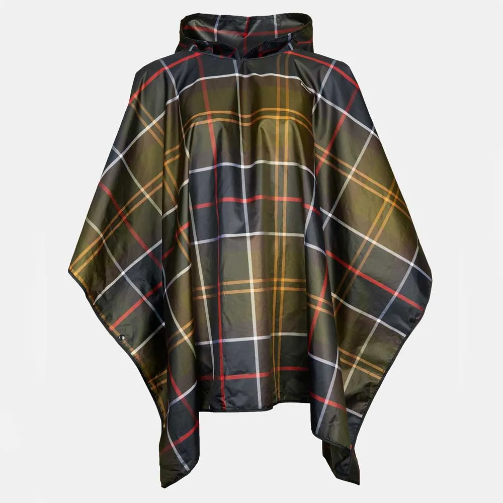 Barbour Women's Tartan Showerproof Poncho