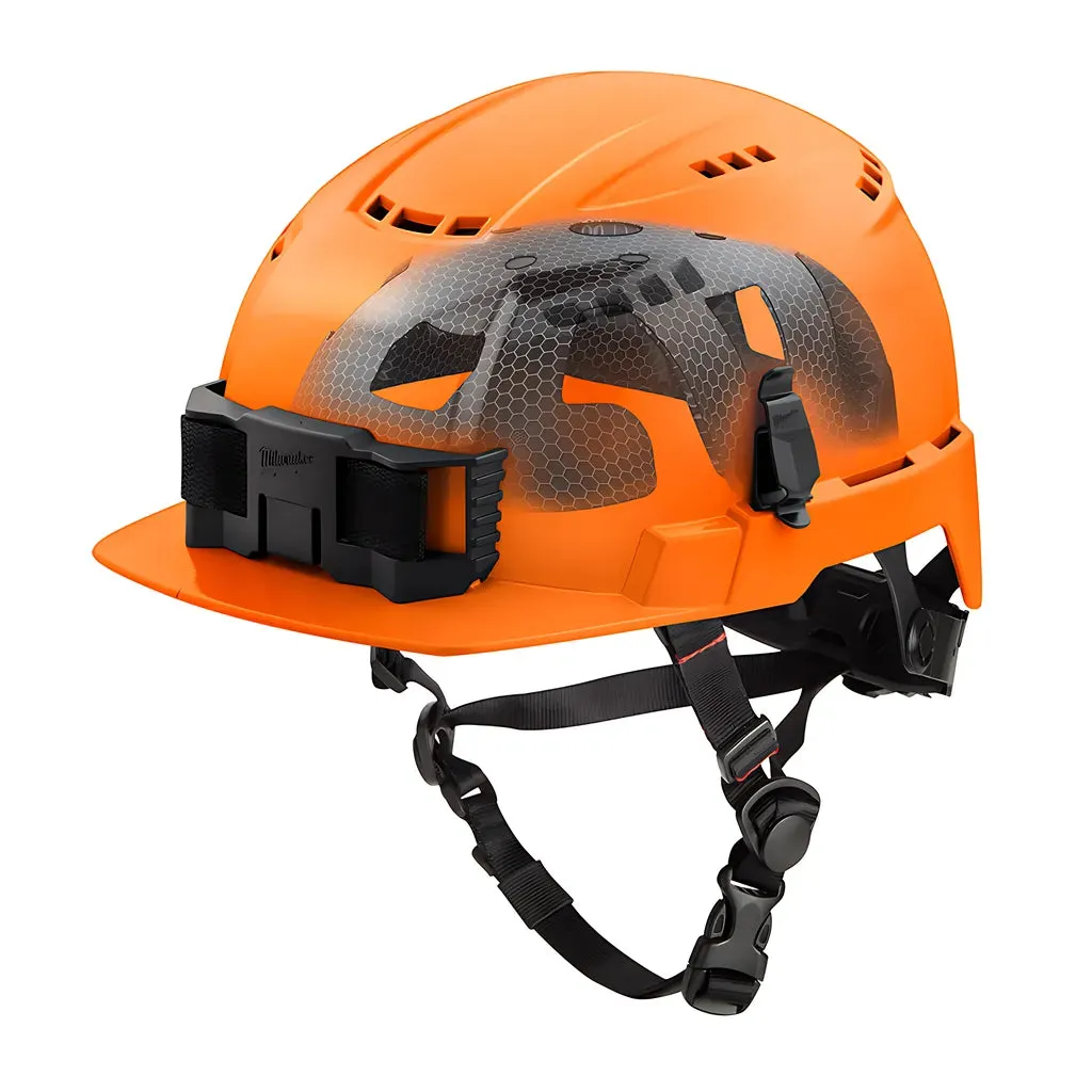 BOLT™ Orange Front Brim Vented Safety Helmet with IMPACT ARMOR™ Liner (USA) - Type 2, Class C