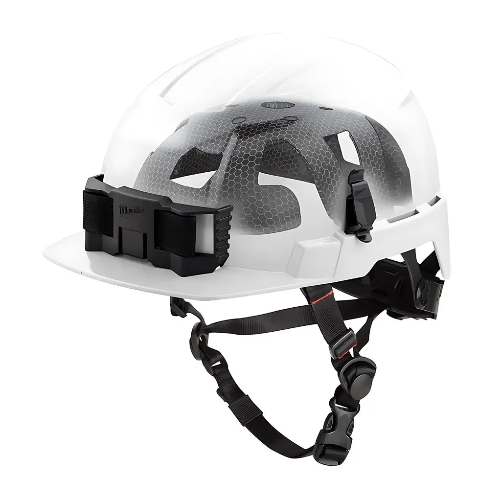 BOLT™ White Front Brim Safety Helmet with IMPACT ARMOR™ Liner (USA) - Type 2, Class E