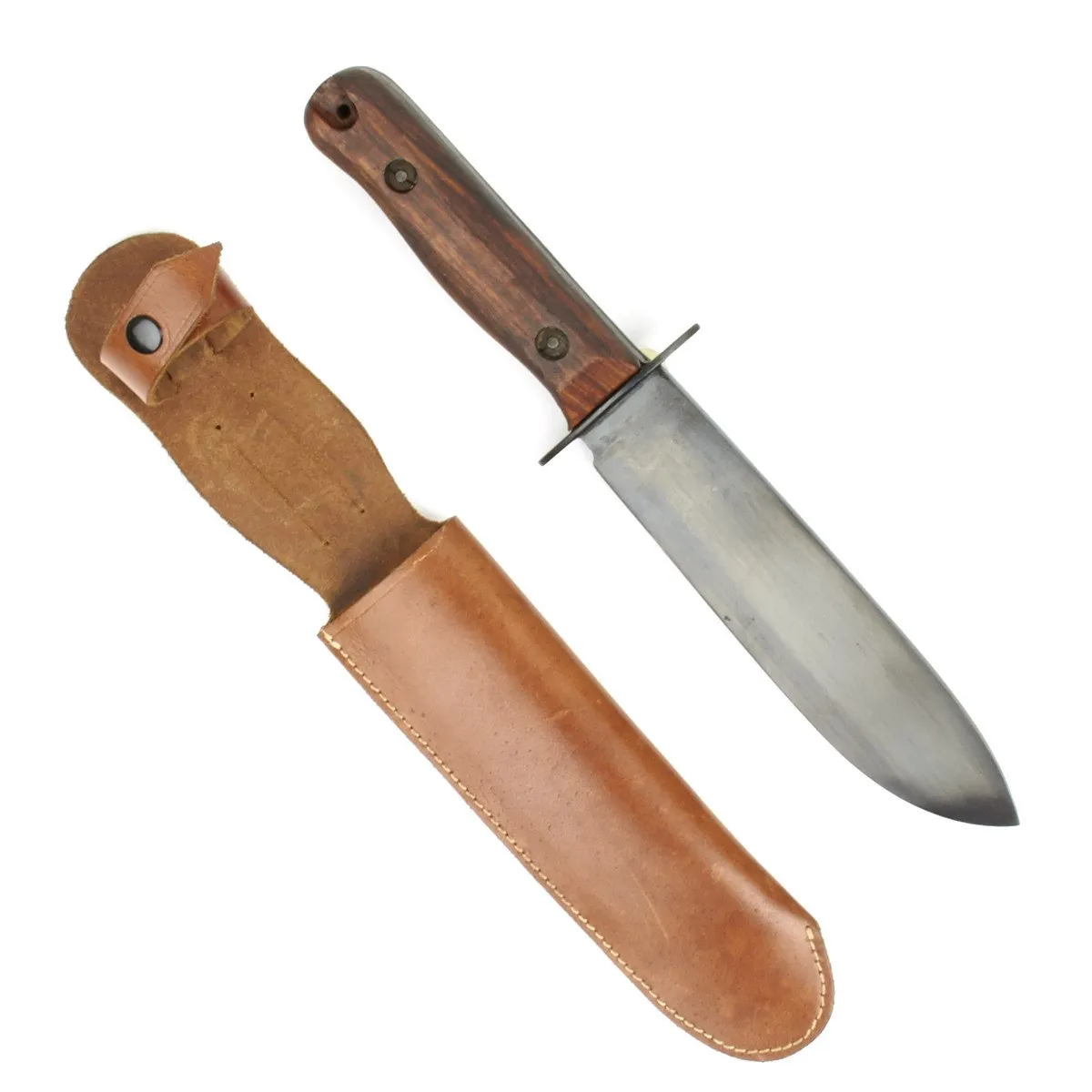 British WWII RAF and Special Forces Survival Knife with Leather Sheath