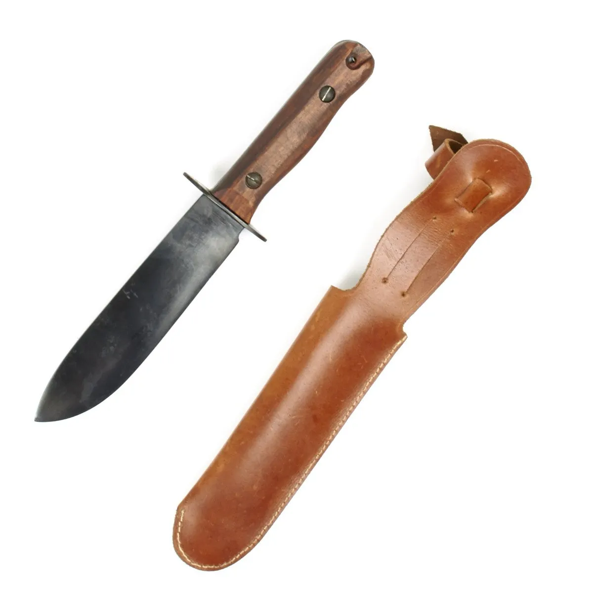 British WWII RAF and Special Forces Survival Knife with Leather Sheath