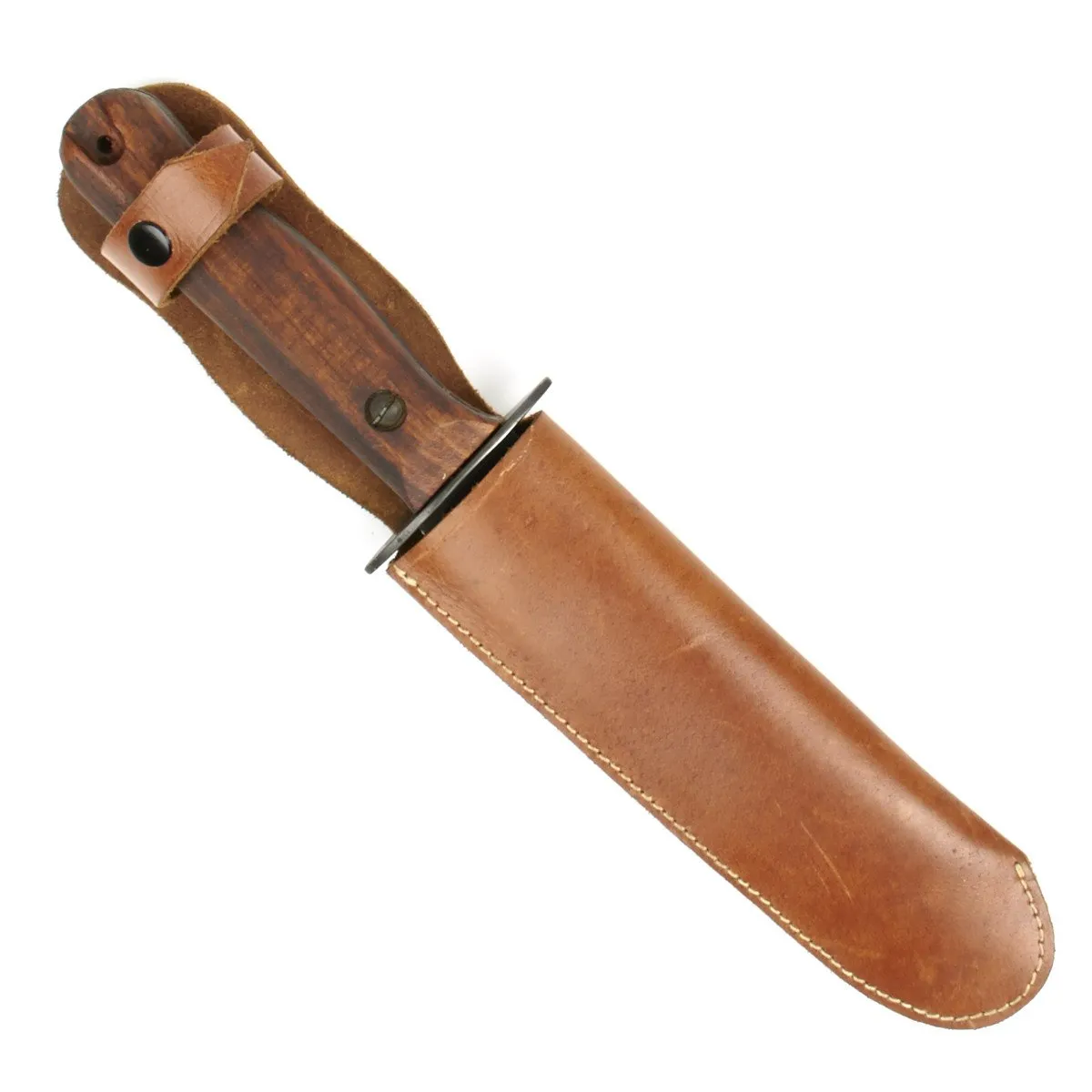 British WWII RAF and Special Forces Survival Knife with Leather Sheath