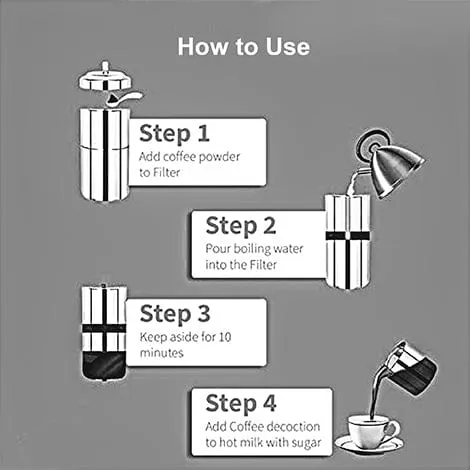 Budan Stainless Steel South Indian Filter Coffee Maker