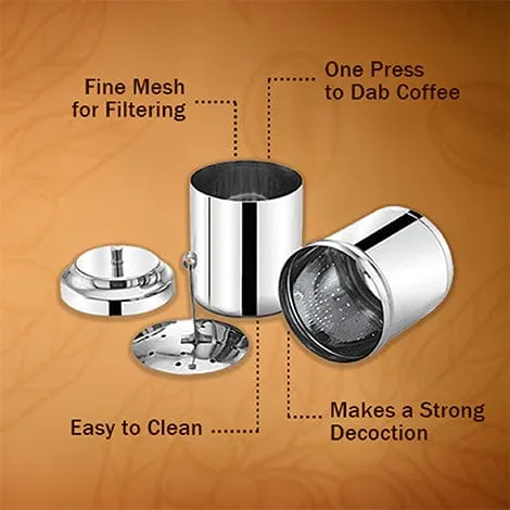 Budan Stainless Steel South Indian Filter Coffee Maker