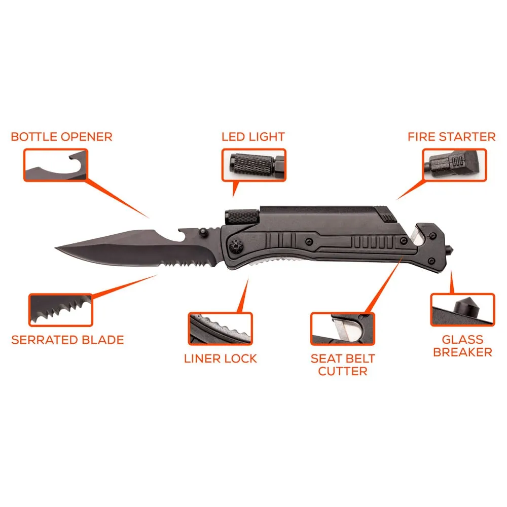 Chaos Ready Knife Safety 6-IN-1 Survival Multi-Tool