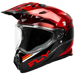 Fly Racing 2025 Trekker Kryptek Conceal Helmet Red Black