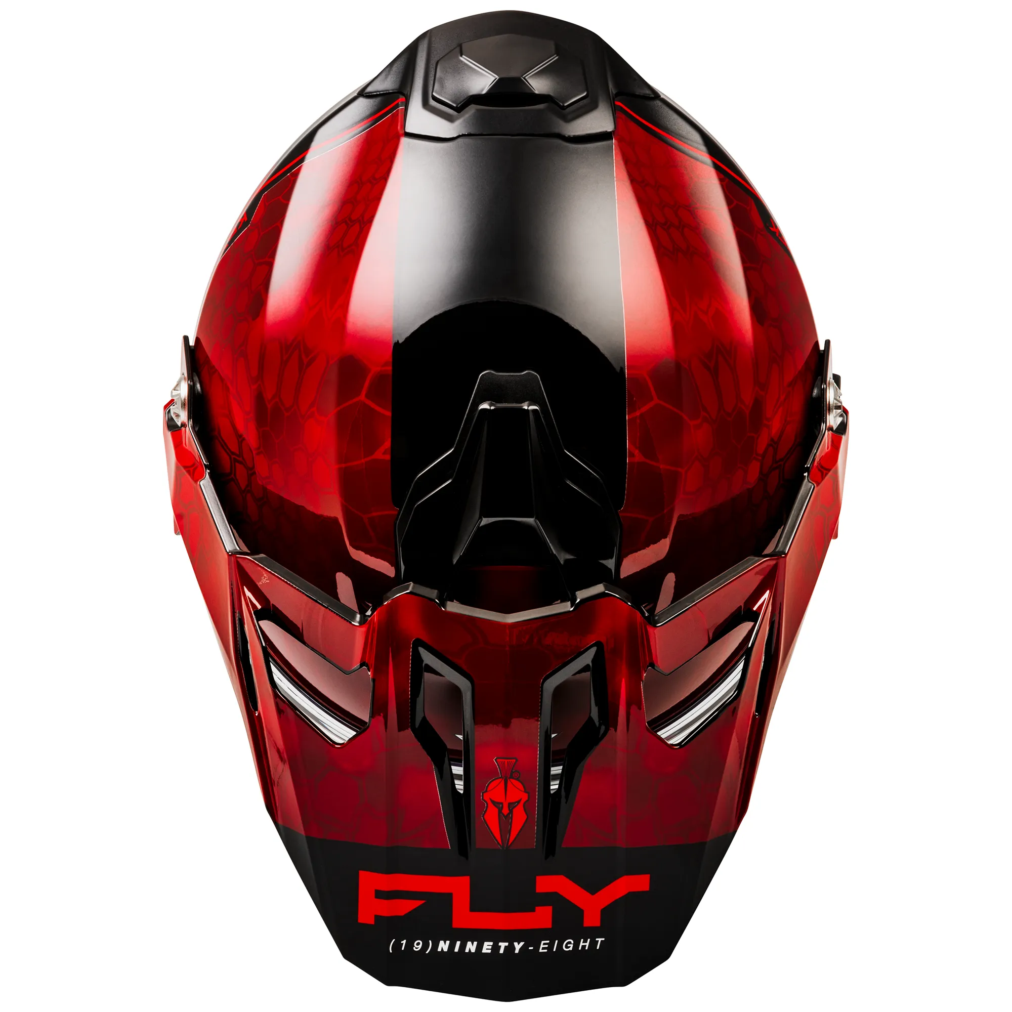 Fly Racing 2025 Trekker Kryptek Conceal Helmet Red Black