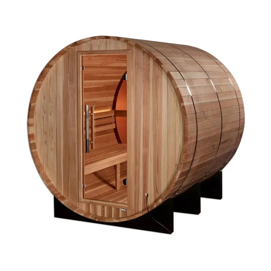 Golden Designs "Zurich" 4 Person Barrel Traditional Sauna