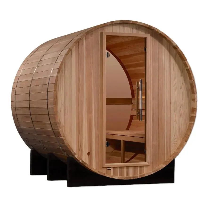 Golden Designs "Zurich" 4 Person Barrel Traditional Sauna