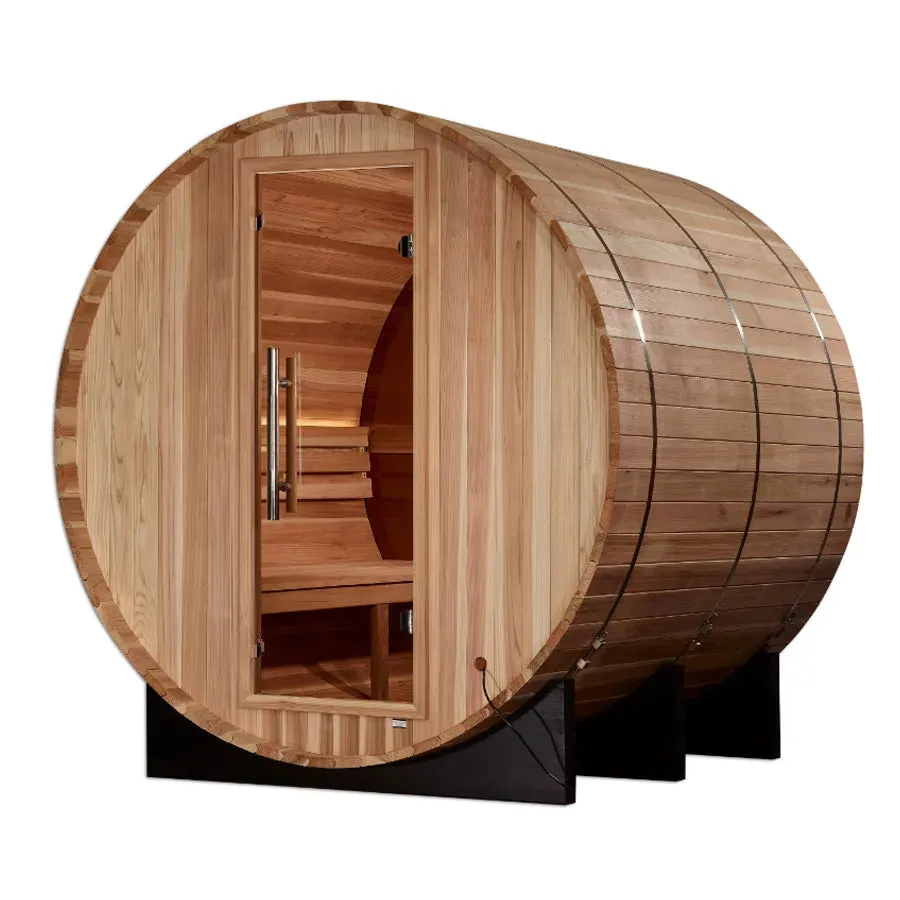 Golden Designs "Zurich" 4 Person Barrel Traditional Sauna