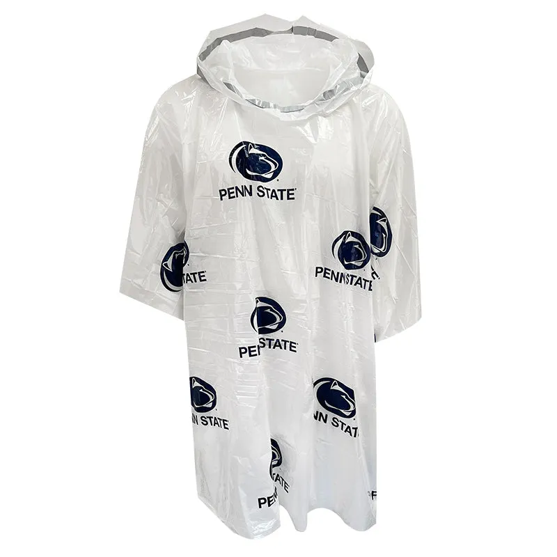 Lightweight Adult White Rain Poncho