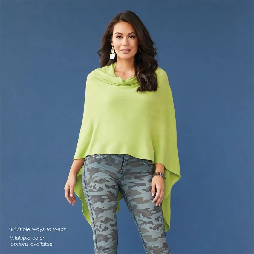 Lightweight Poncho - Deep Green