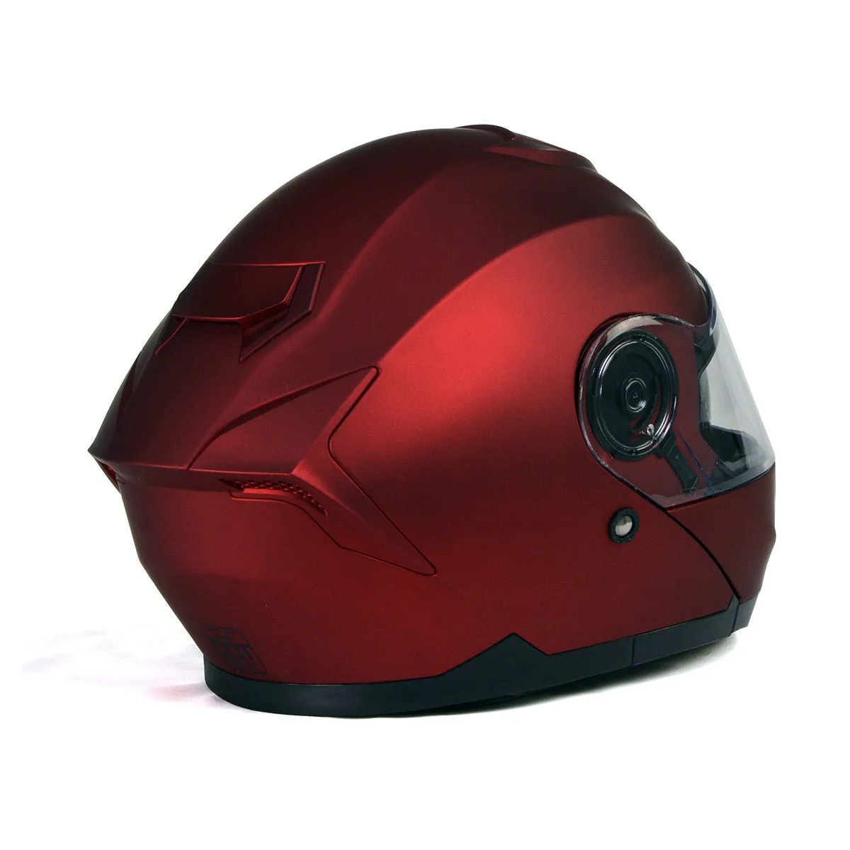 Milwaukee Helmets MPH9817DOT 'Breeze' Red Advanced Motorcycle Modular Helmet for Men and Women Biker w/ Drop Down Visor