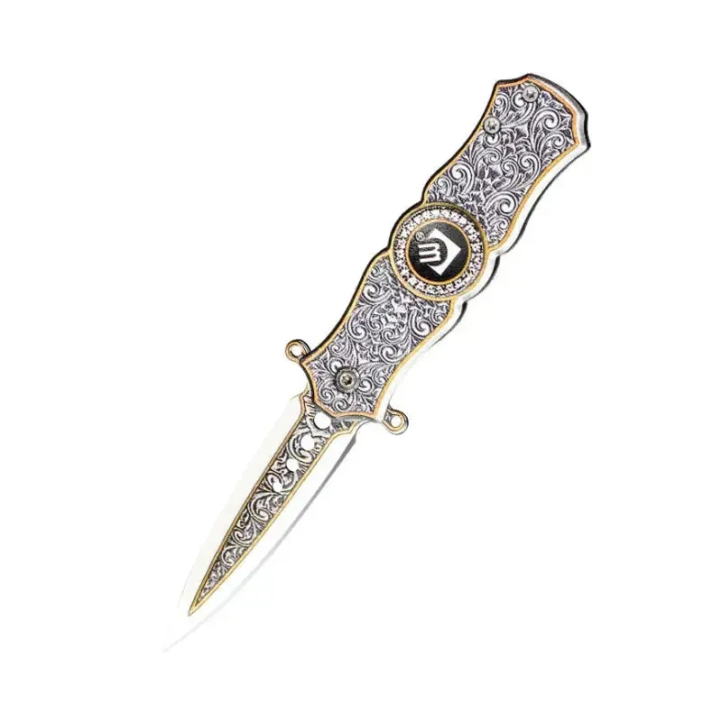 Outdoor Survival Pocket Knife Self Defense Cutter Fingertip Gyro Folding Knife Field Military Tactical Hunting Knives Jackknife