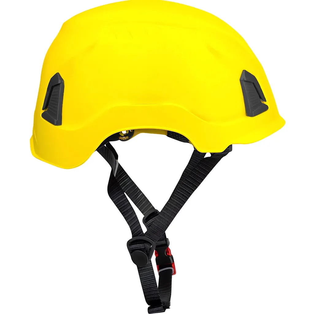 PIP 280-HP1491RM-02 Industrial Climbing Helmet with Mips Technology, ABS Shell, EPS Foam Impact Liner, HDPE Suspension, Wheel Ratchet Adjustment and 4-Point Chin Strap