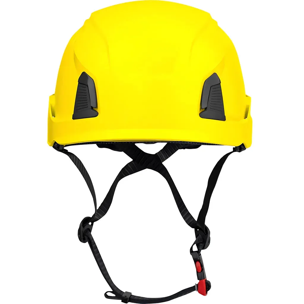 PIP 280-HP1491RM-02 Industrial Climbing Helmet with Mips Technology, ABS Shell, EPS Foam Impact Liner, HDPE Suspension, Wheel Ratchet Adjustment and 4-Point Chin Strap