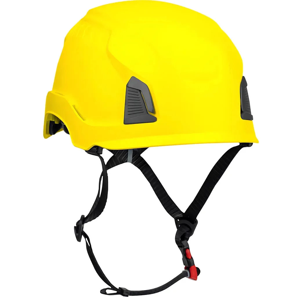 PIP 280-HP1491RM-02 Industrial Climbing Helmet with Mips Technology, ABS Shell, EPS Foam Impact Liner, HDPE Suspension, Wheel Ratchet Adjustment and 4-Point Chin Strap