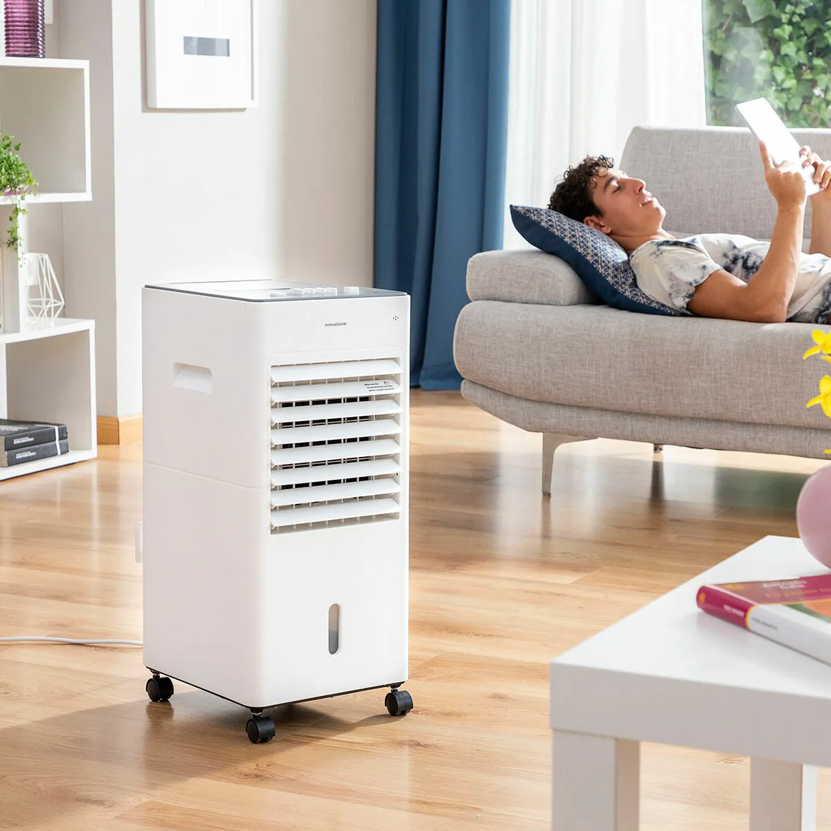 Portable Multifunction Evaporative Air Cooler Airvecove InnovaGoods 5 L 65 W