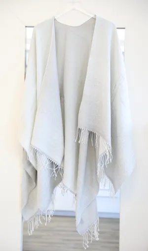 Rag & Bone - Ombre Poncho in Light Grey