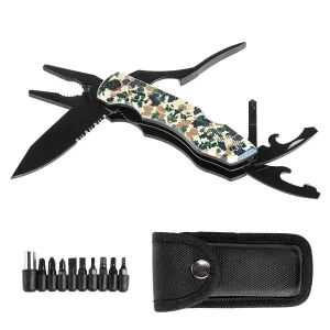 Safety Lock 14-in-1 Survival Multitool for Fishing, Hunting, Outdoor