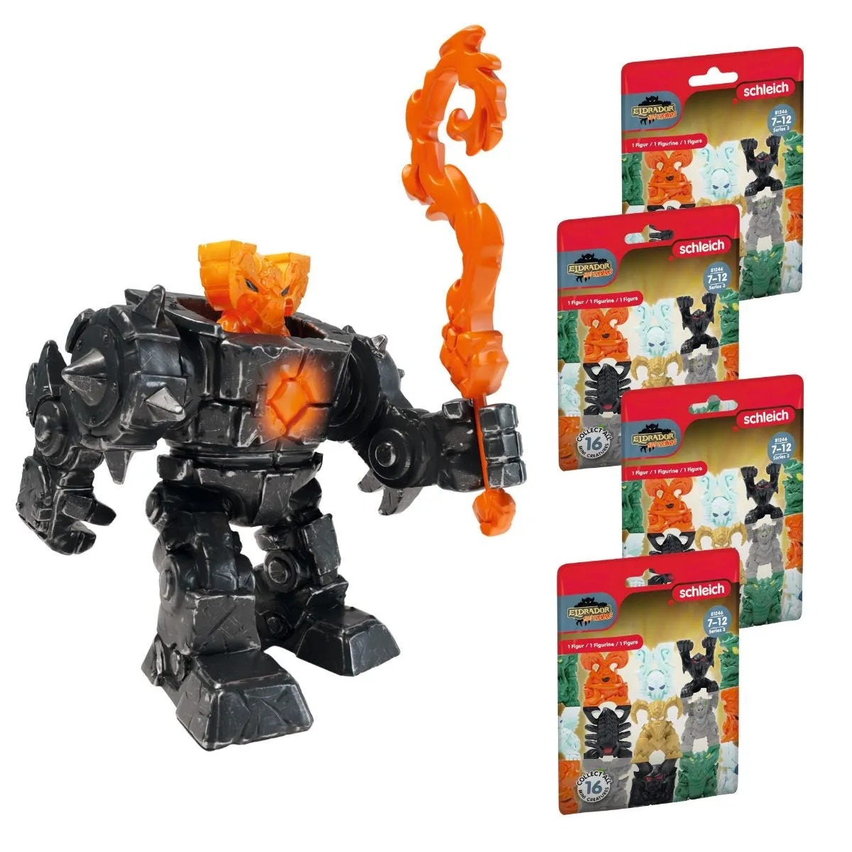 Shadow Lava Robot   4 Mini Creature Blind Bags