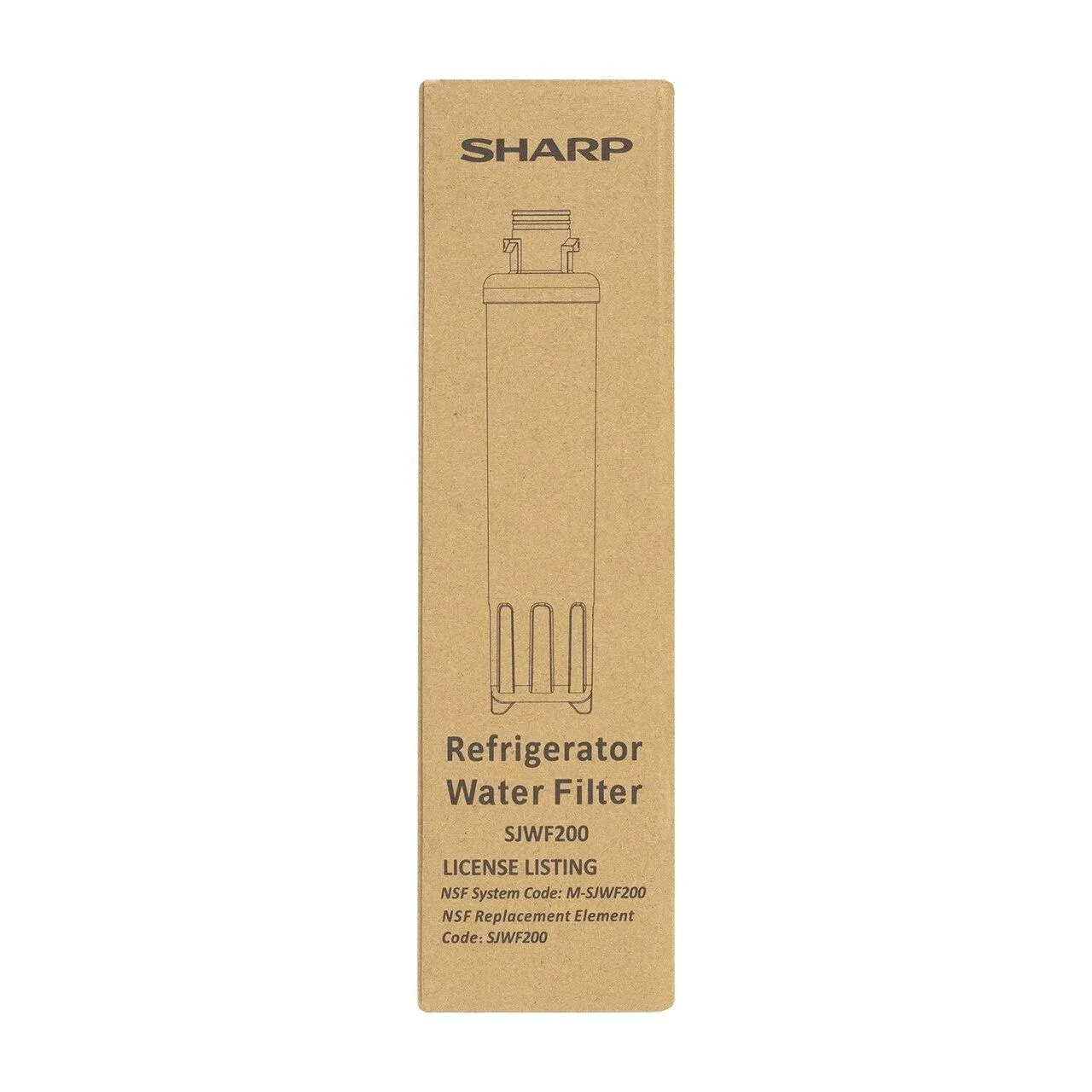 Sharp SJWF200 Replacement Water Filter for Sharp SJG2254FS Refrigerator