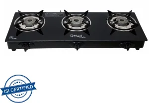 Sigri-wala Glass Automatic Gas Stove (3 Burners)