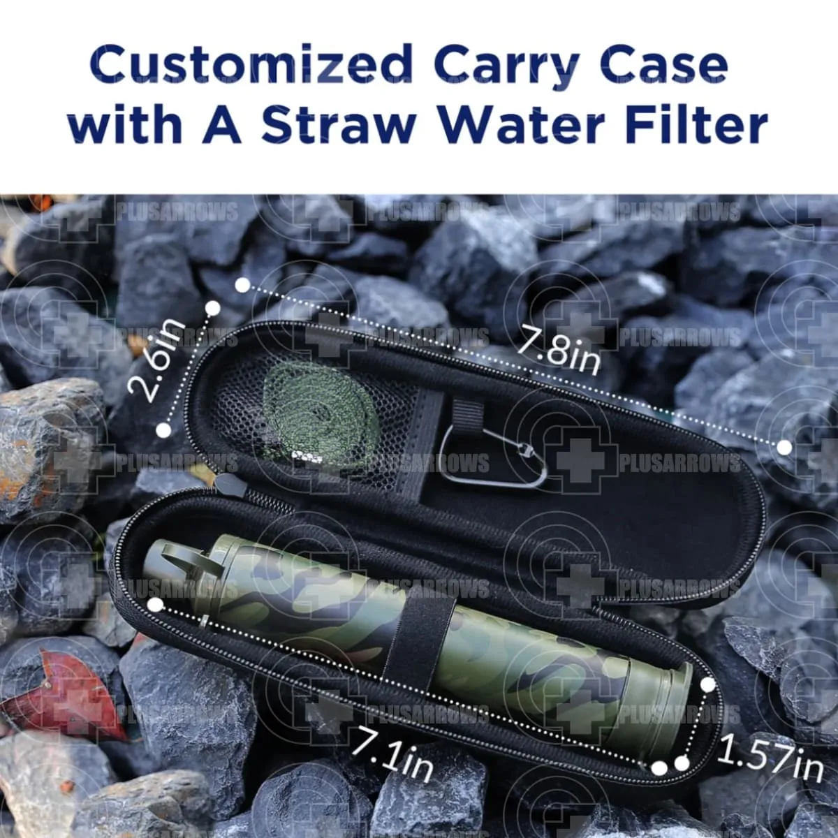 Water Filter Straw with Case